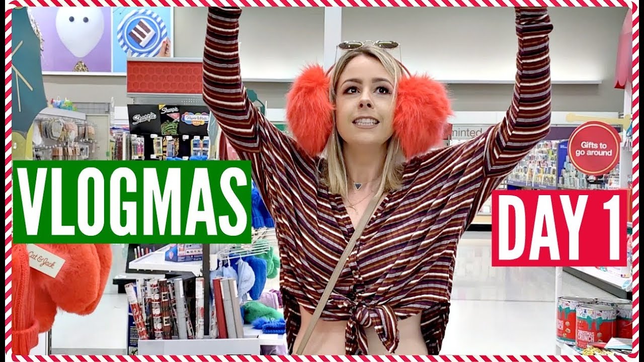 TARGET Christmas Decor Shopping - VLOGMAS Day 1