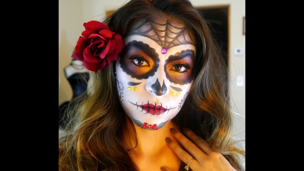 Sugar Skull Makeup Tutorial | Dia De Los Muertos - Halloween 2015