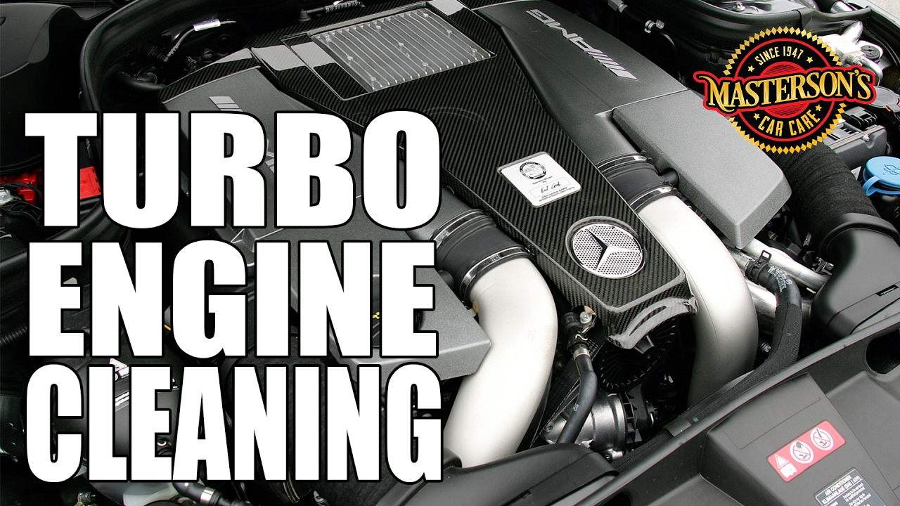 Twin Turbo Engine Cleaning - Masterson's Car Care - Mercedes-Benz E63 AMG