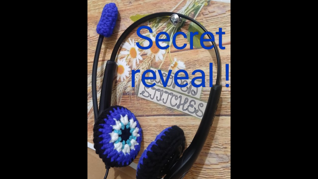 How to crochet evil eye headset and mic cover