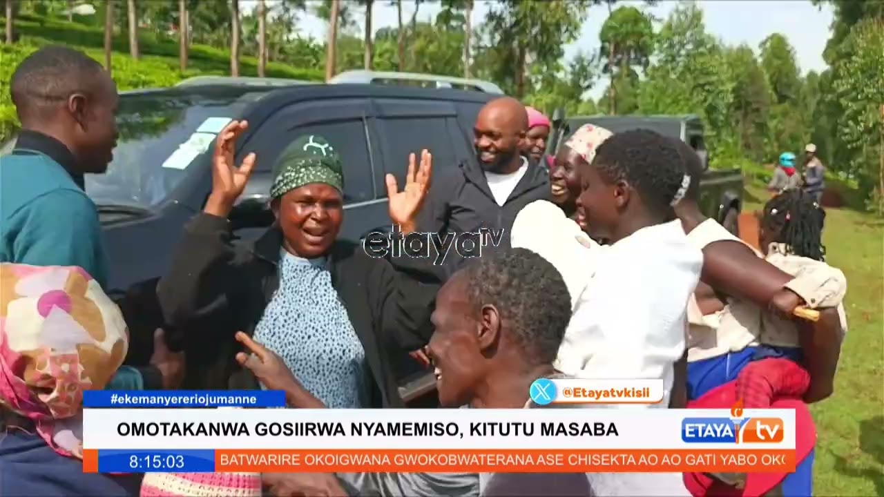Widow whose houses got burnt in Nyamemiso, Magombo, has received a new house from Clive Ogwora