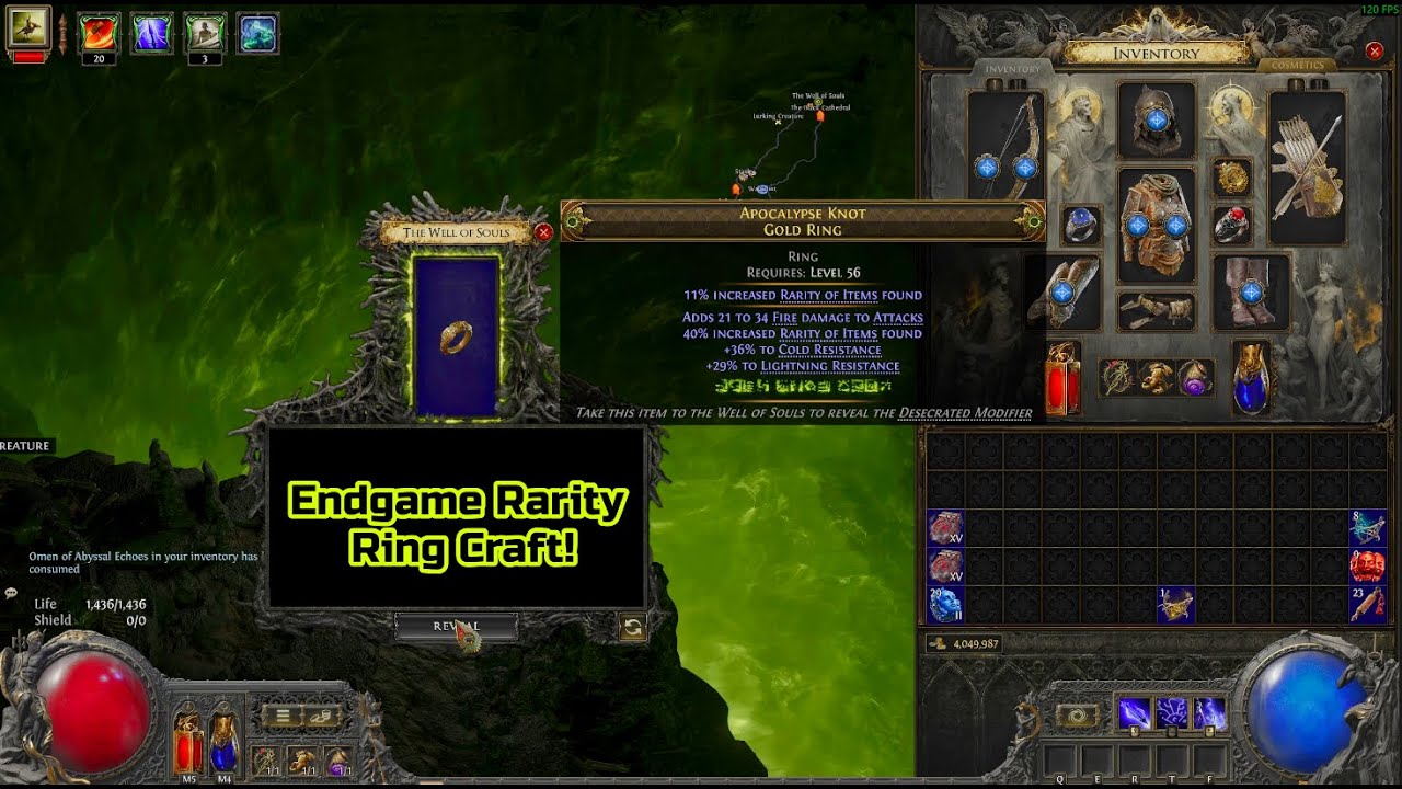 Endgame Rarity Ring Craft  - #pathofexile2 #poe2 #crafting