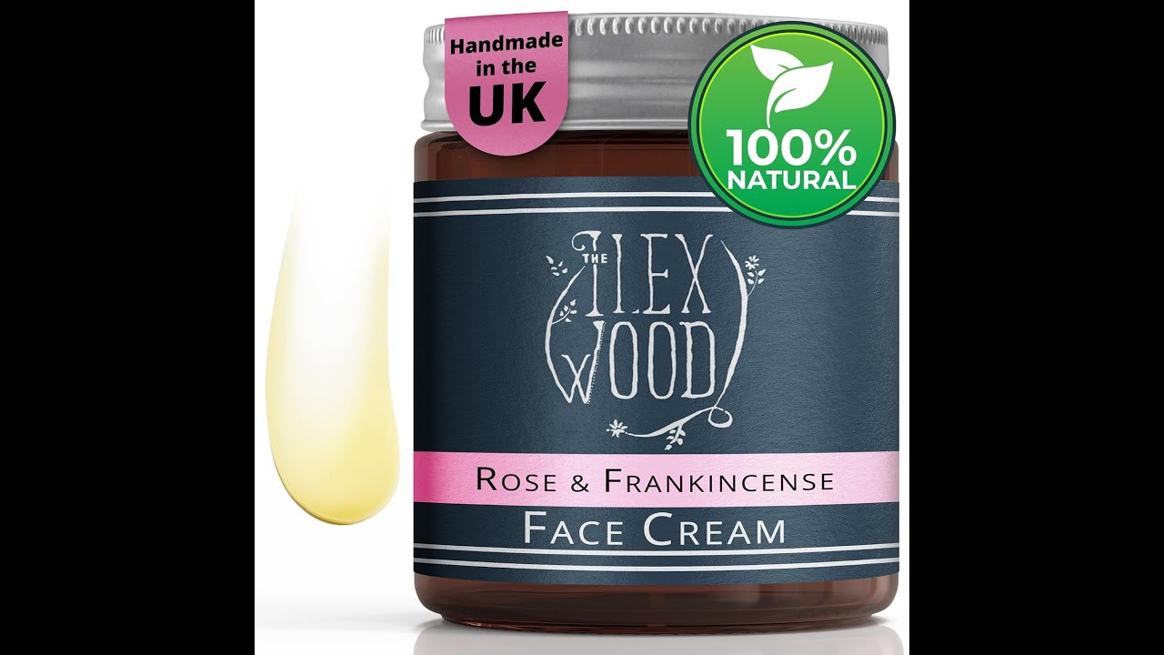 The Ilex Wood - Rose and Frankincense Face Cream - Handcrafted, Vegan, Moisturising, Anti Ageing