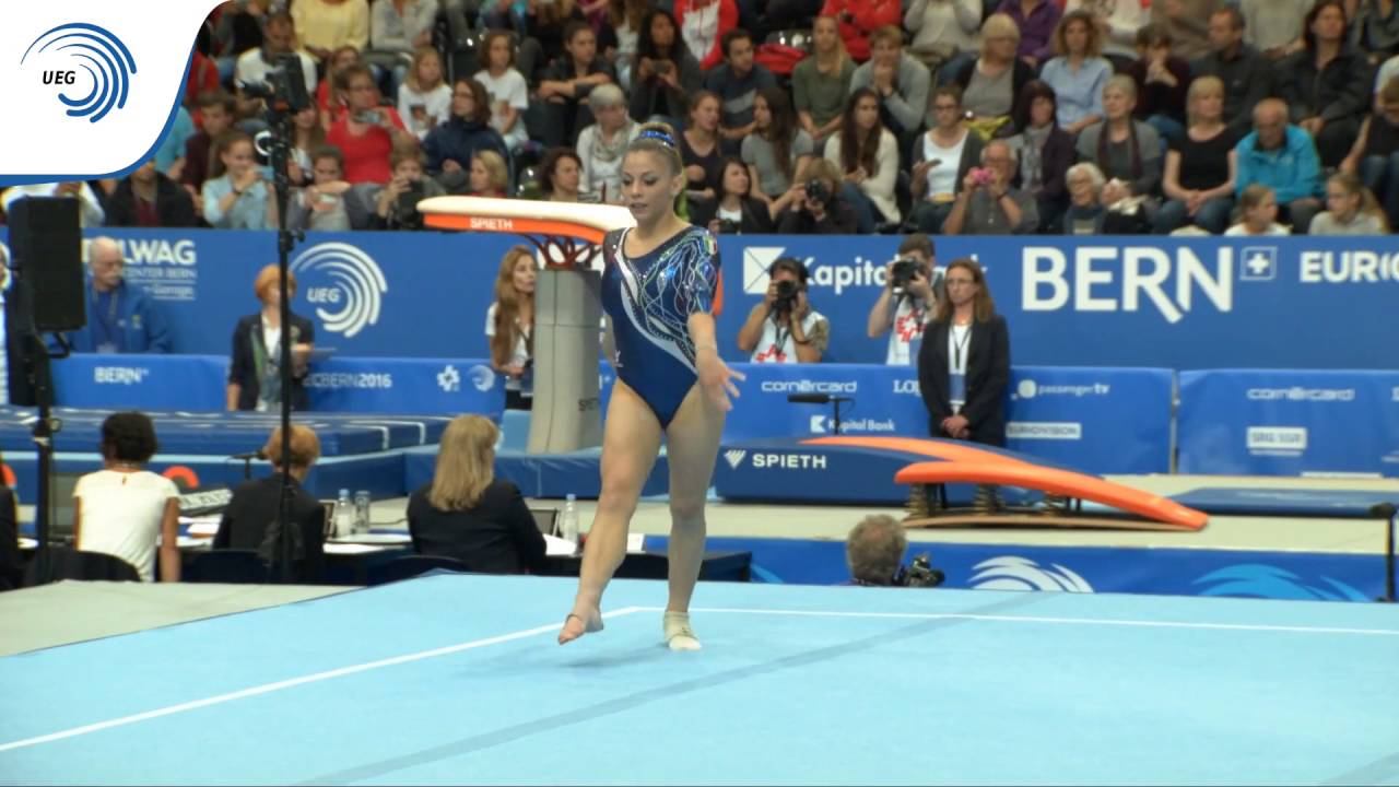 Lara MORI (ITA) – 2016 European Championships – Qualifications Floor