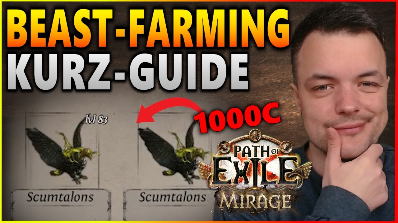 Teure Beasts farmen in der Mirage - League | Farming Guide zur Einhar-Mechanik | Path of Exile 3.28