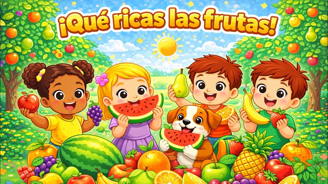¡Qué ricas las frutas! | Canción Educativa para Niños