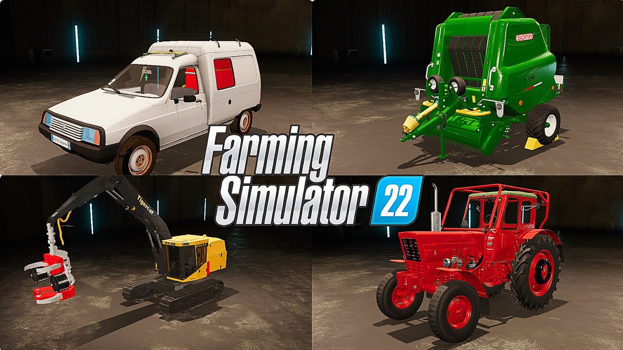 NEW MODS PREVIEW [ 22 Mods ] FORD TRACTORS | TIGERCAT LOADERS - Farming Simulator 22