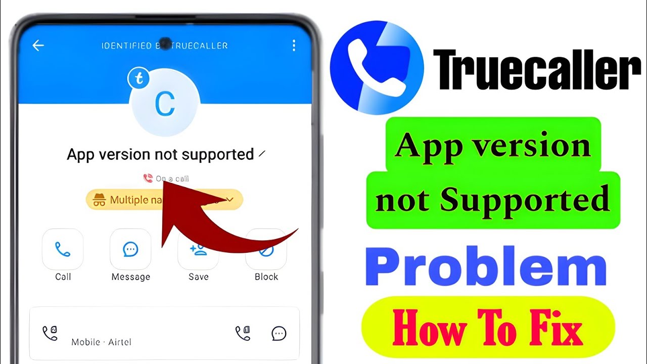 App version not supported truecaller | How  to solve truecaller app supported problem 2025 ✅🙋&zwj;♂️