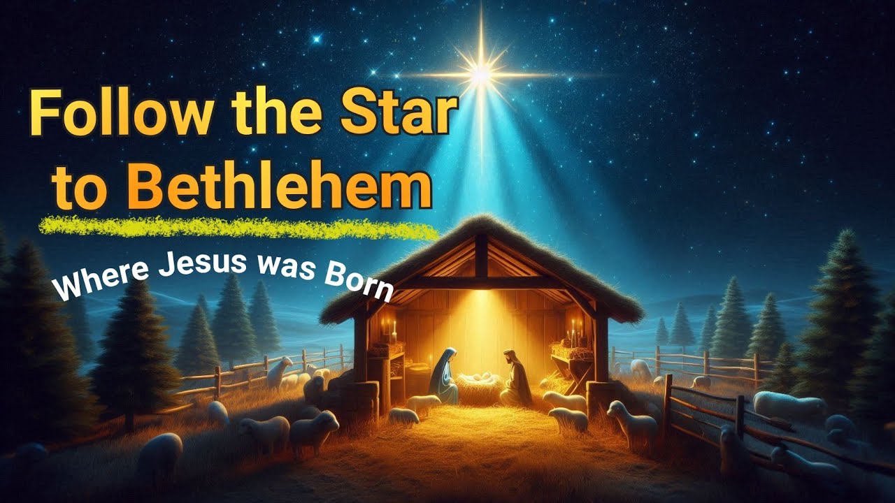 Следуй за звездой 🌟 🎄 | Рождение Иисуса | Рождественская библейская песня для детей (3-7 лет)