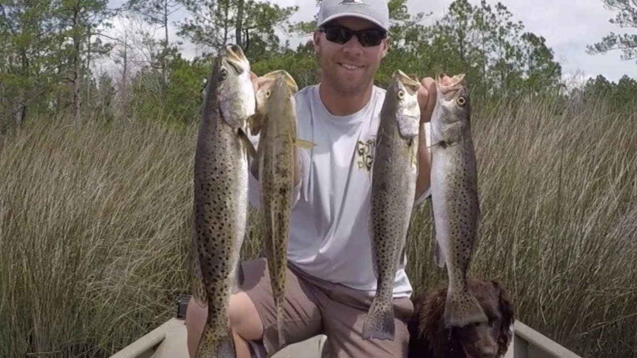 Early spring fishing for SPECKLED TROUT