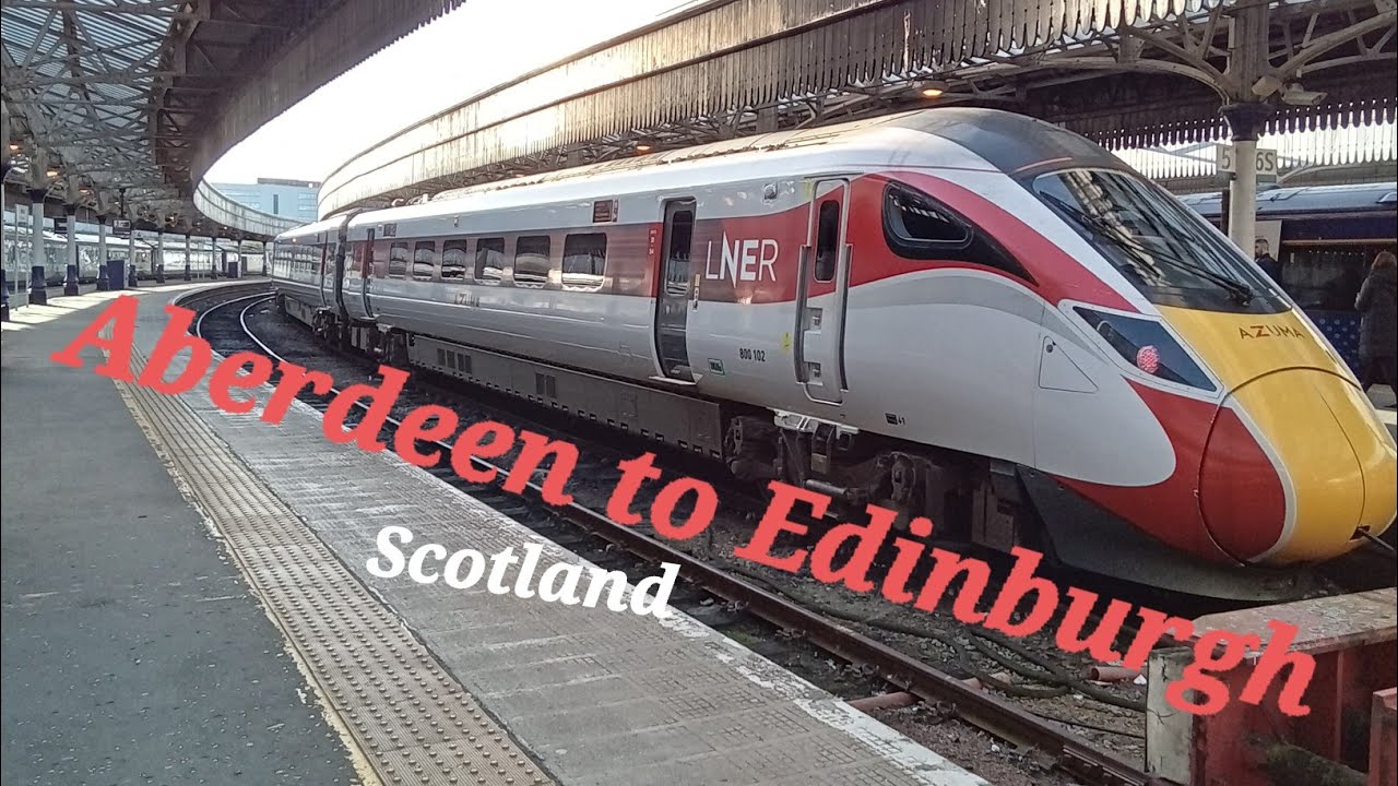 Aberdeen to Edinburgh train First class inc complementary brunch Scotland UK 14 October 2023
