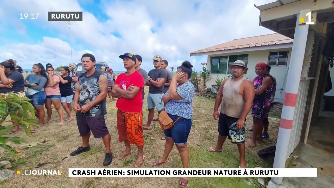 Crash aérien : simulation grandeur nature à Rurutu