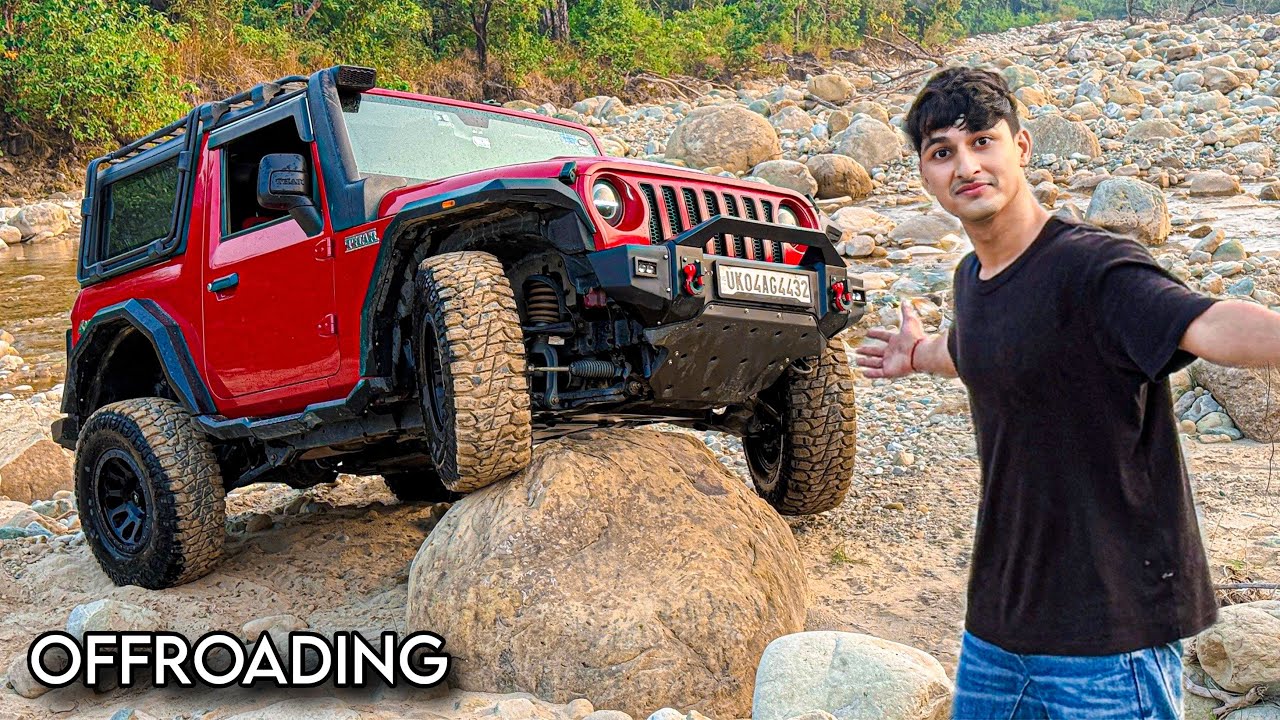 OFFROADING with our monster thar in jungle 🔥 