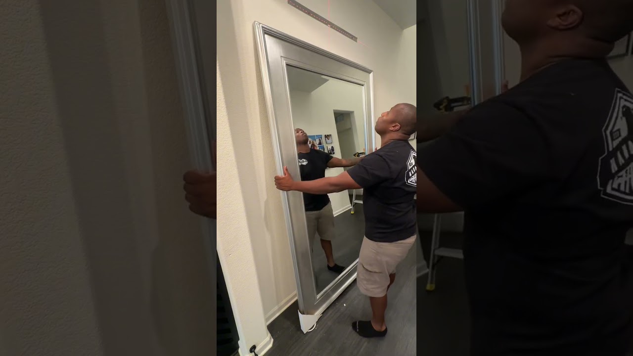 How to Hang an Oversized Mirror