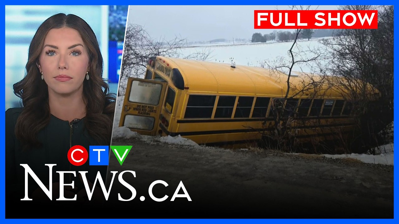 School bus crash and a robbery in Guelph | CTV News Kitchener at Five for Feb. 18, 2026