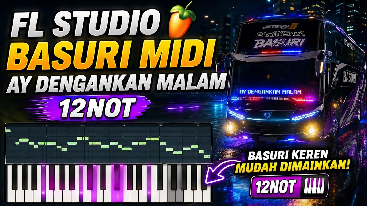 TELOLET BASURI [AY DENGANKAN MALAM] 12not / fl studio basuri
