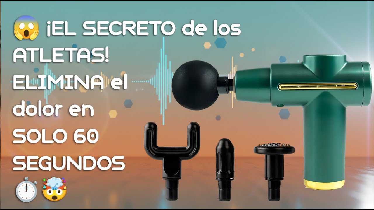 😱 ¡EL SECRETO de los ATLETAS! | Pistola de Masaje que ELIMINA el dolor en SOLO 60 SEGUNDOS ⏱️🤯