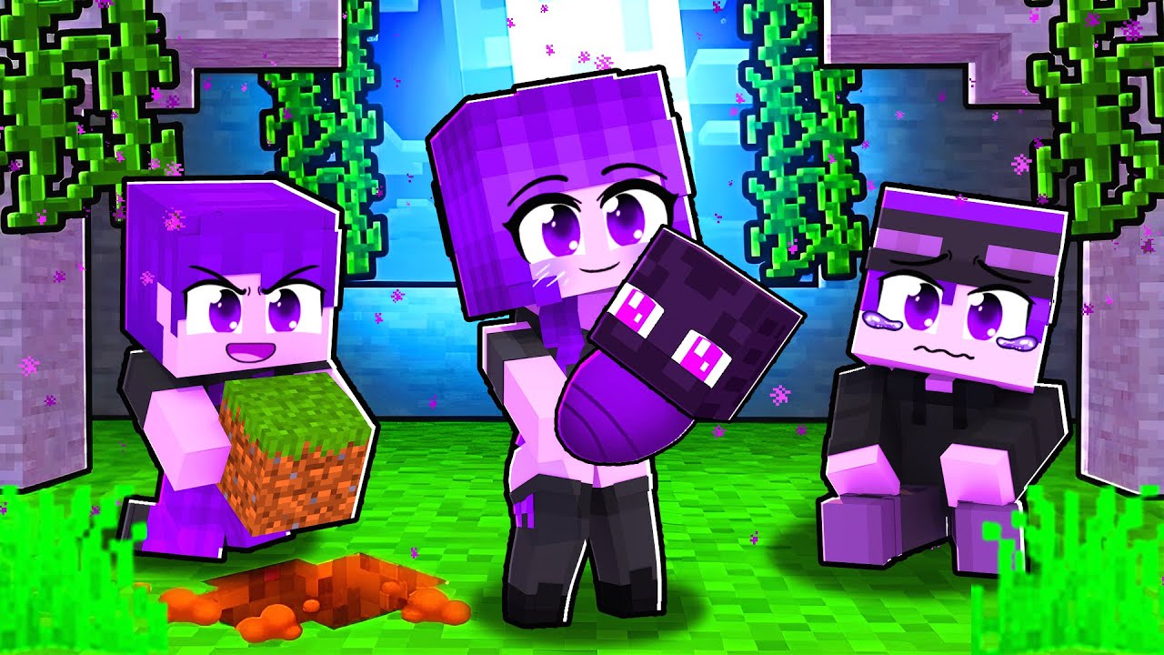 MIIKA tem uma FAMÍLIA de BEBÊS ENDERMAN no Minecraft ◂Miika▸