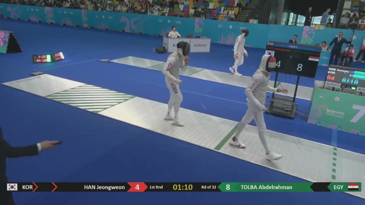 Wuxi Worlds 2025 JMF - L32 - Han Jeongweon KOR v Biko Tolba EGY