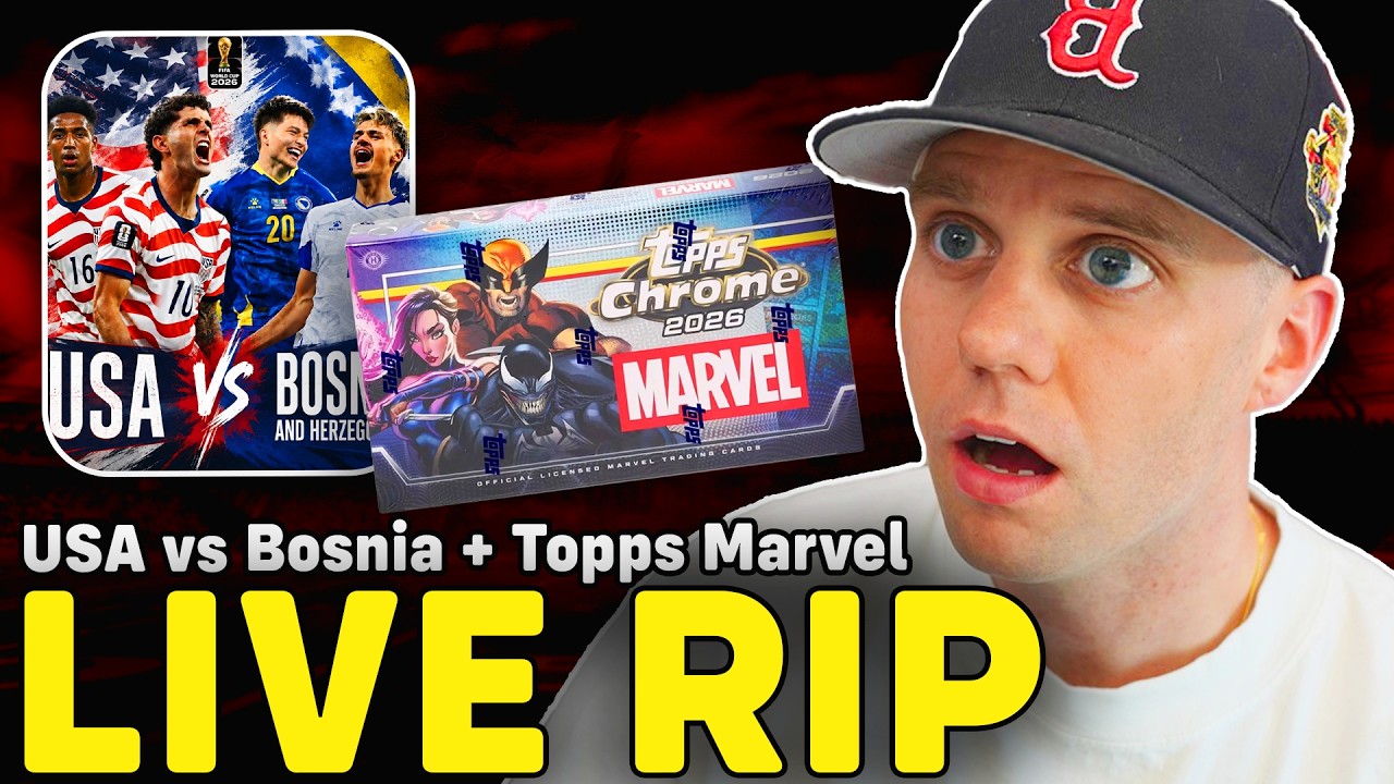 LIVE RIP: TOPPS CHROME MARVEL & WORLD CUP USA