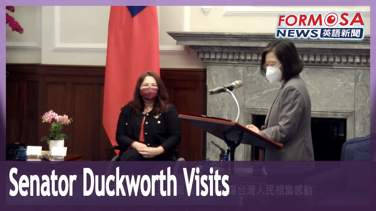 US Senator Tammy Duckworth makes second Taiwan visit in a year