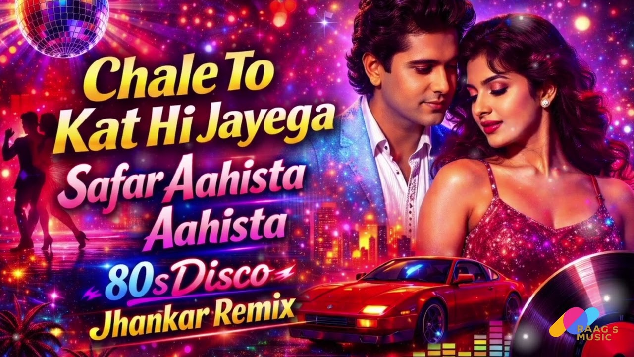Chale To Kat Hi Jayega Safar Aahista Aahista | 80s Disco Jhankar Remix | Retro Bollywood Vibes