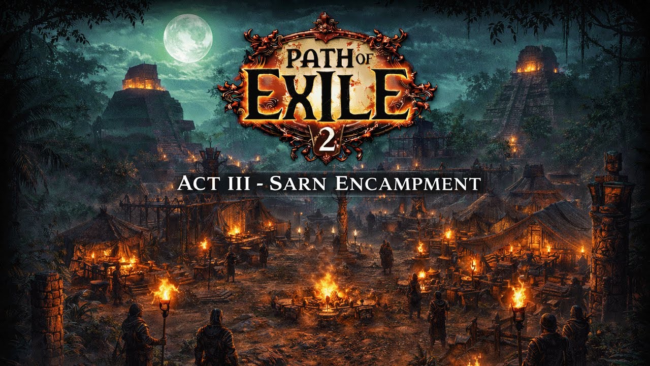 Path of Exile 2 — Акт III: Лагерь Сарна | Ночной AFK