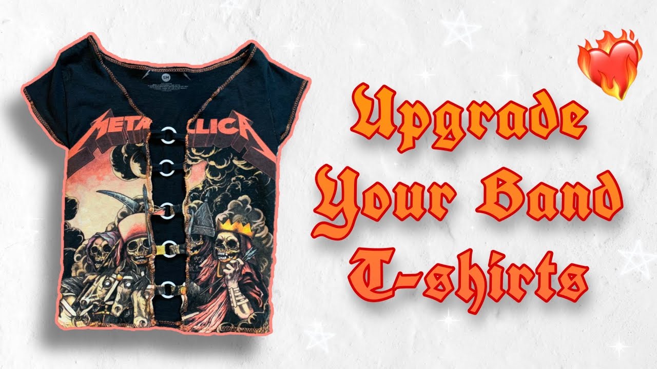 Upgrade Your Boring Band T-Shirt! | DIY O Ring Crop Top