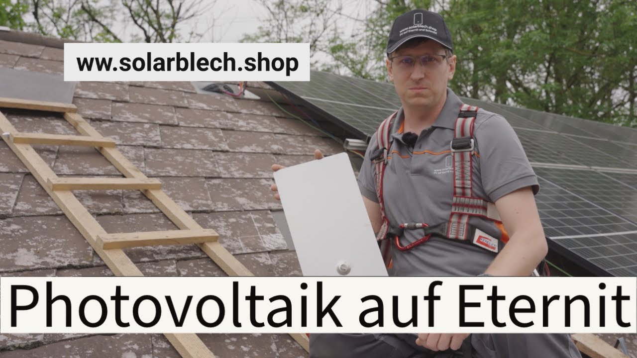 ☀️ Solar und Photovoltaik Anlage auf Eternit und Schindel Dächer | so funktioniert es