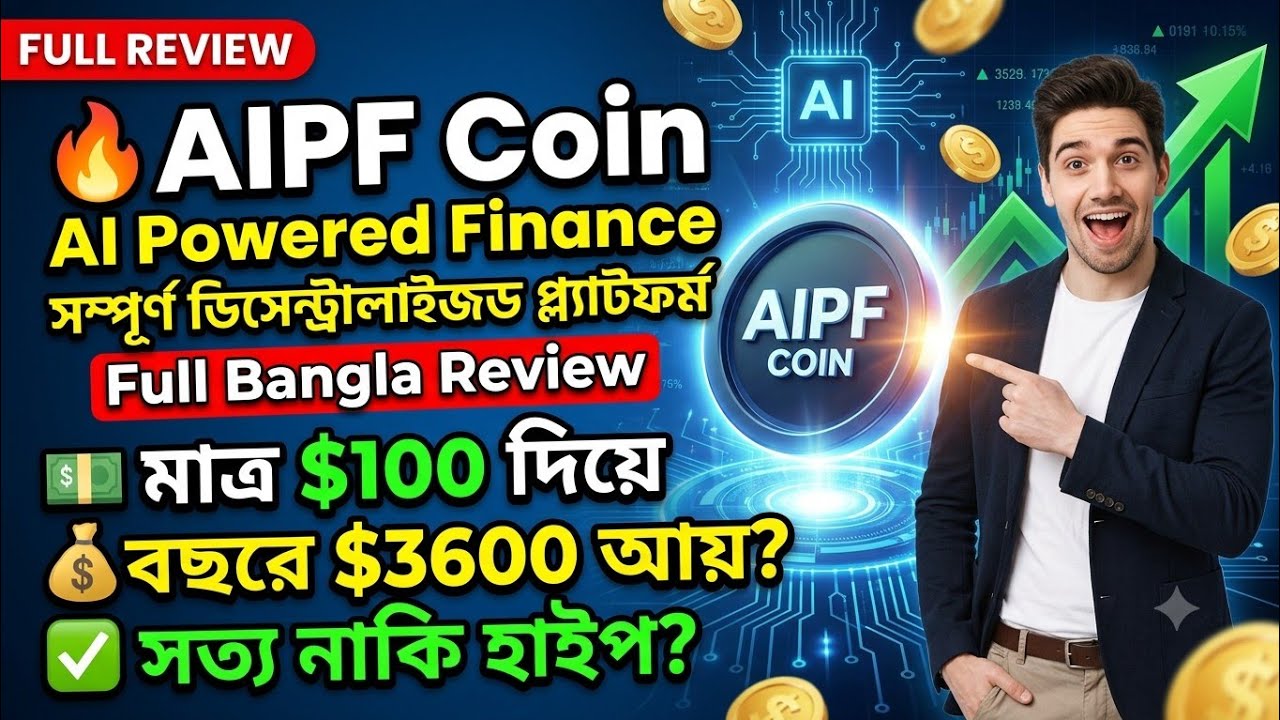 AIPF Coin (AI Powered Finance) Full Bangla Review | সম্পূর্ণ Decentralized Platform |মাসিক ৩৬% ইনকাম