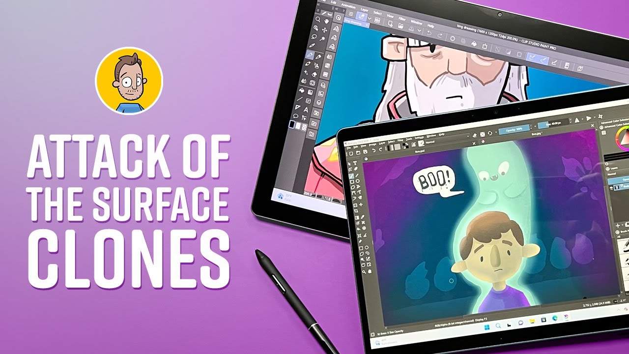 Surface Pro 9 -VS- Huion Kamvas Studio 16