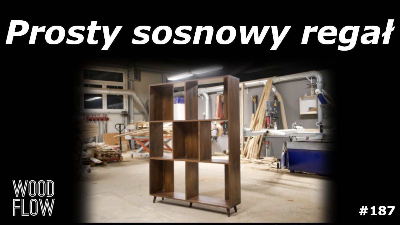 Regał na książki z sosny | Bejcowanie sosny | Odgłosy warsztatu stolarskiego