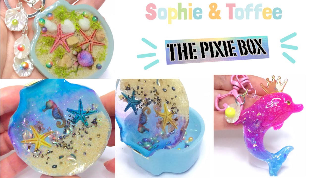 Sophie and Toffee- The Pixie Box - The Ocean- Resin crafts- DIY