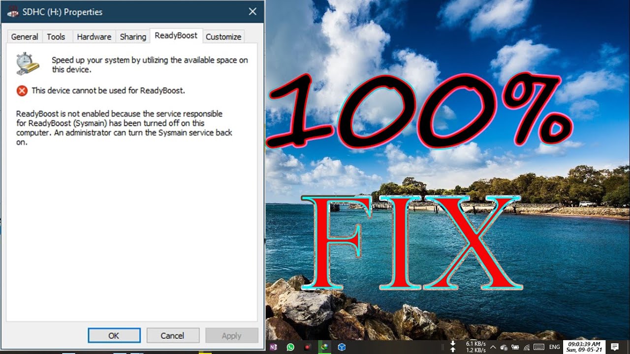 This device cannot be used for ReadyBoost  2021window 10 new trick 100% work