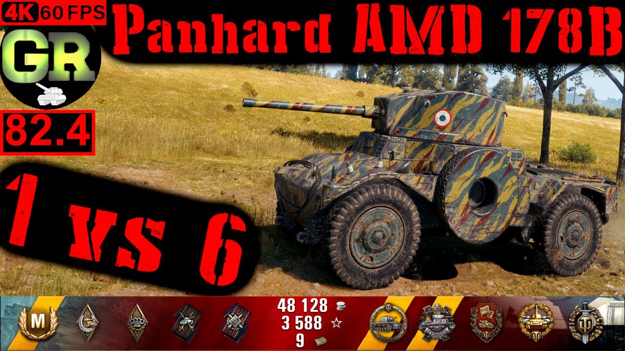 82_World of Tanks Panhard AMD 178B WoT Replay - 7 Kills 2.1K DMG(Patch 1.4.0)