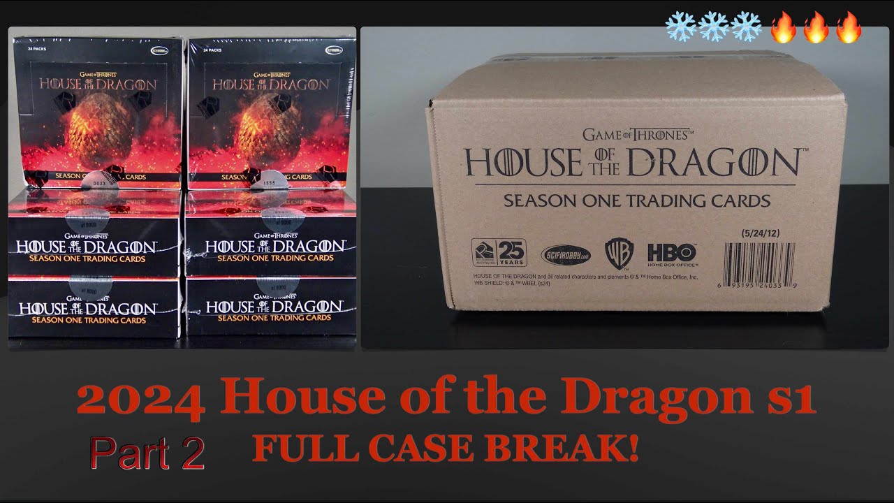 2024 RITTENHOUSE HOUSE OF THE DRAGON SEASON 1 TRADING CARDS | FULL CASE BREAK IN 4K! | PART 2/3