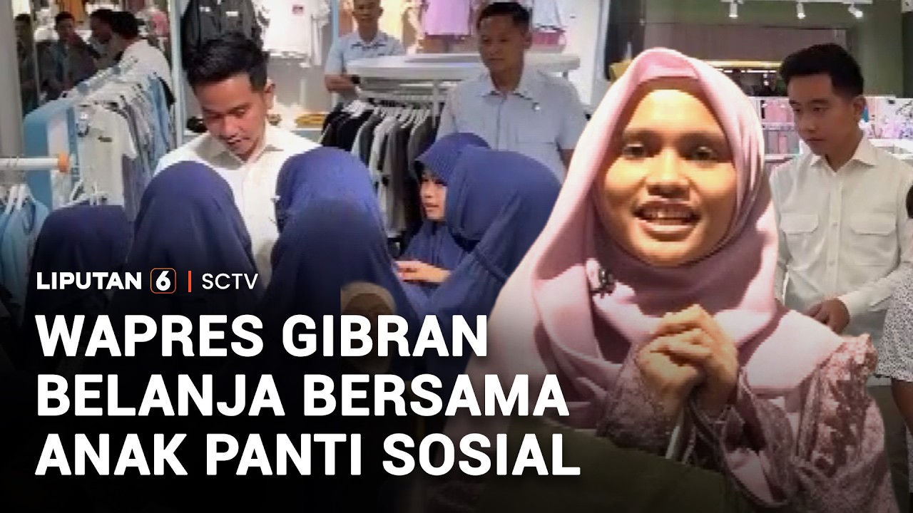 Wapres Gibran Belanja Bersama Anak Panti Sosial | Liputan 6