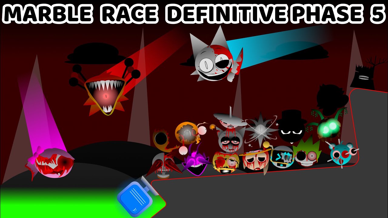 Incredibox Sprunki Phase 5 The Definitive Marble Race In Algodoo (New Mod) — Who Will Win?