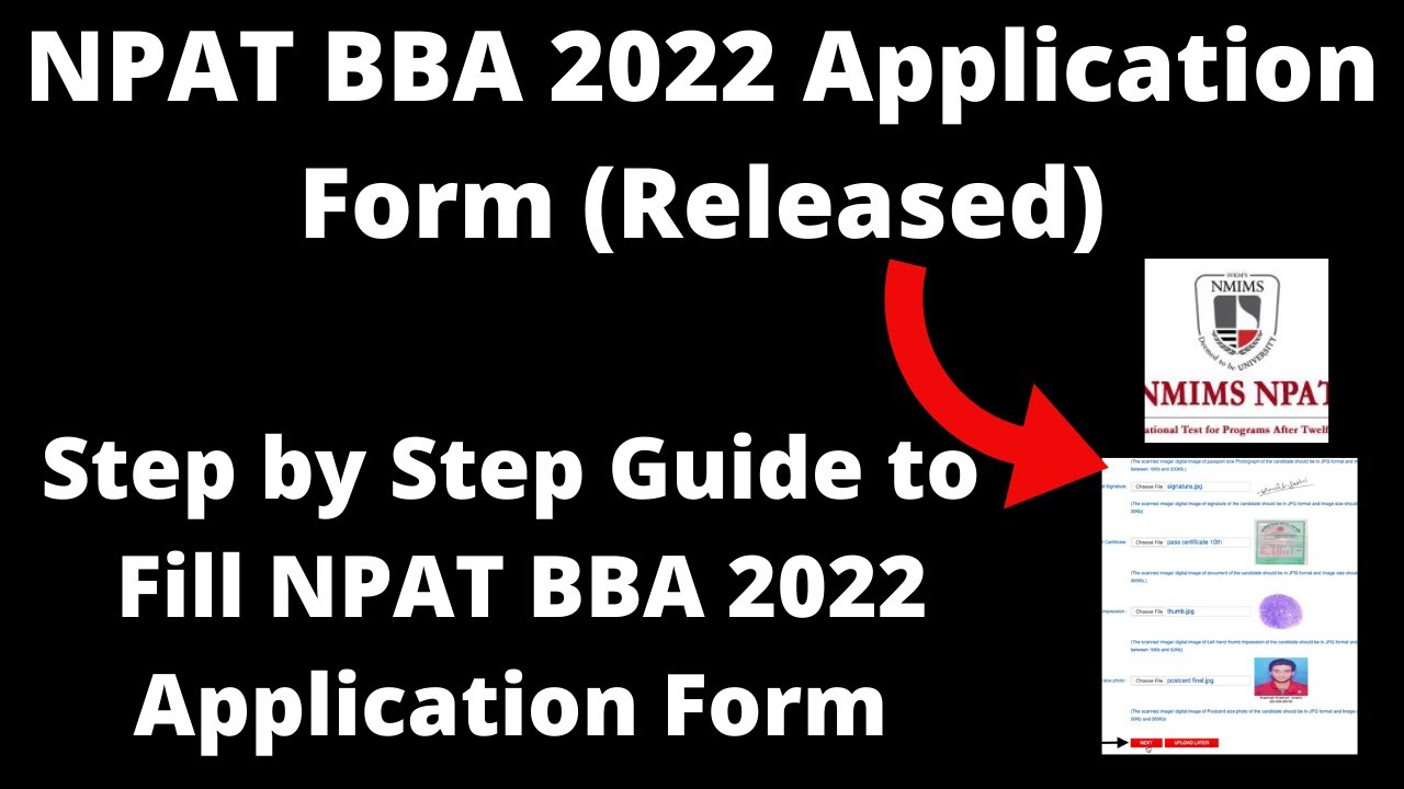 NPAT BBA 2022 Application Form (Released) - How to Fill NPAT BBA 2022 Application Form Online