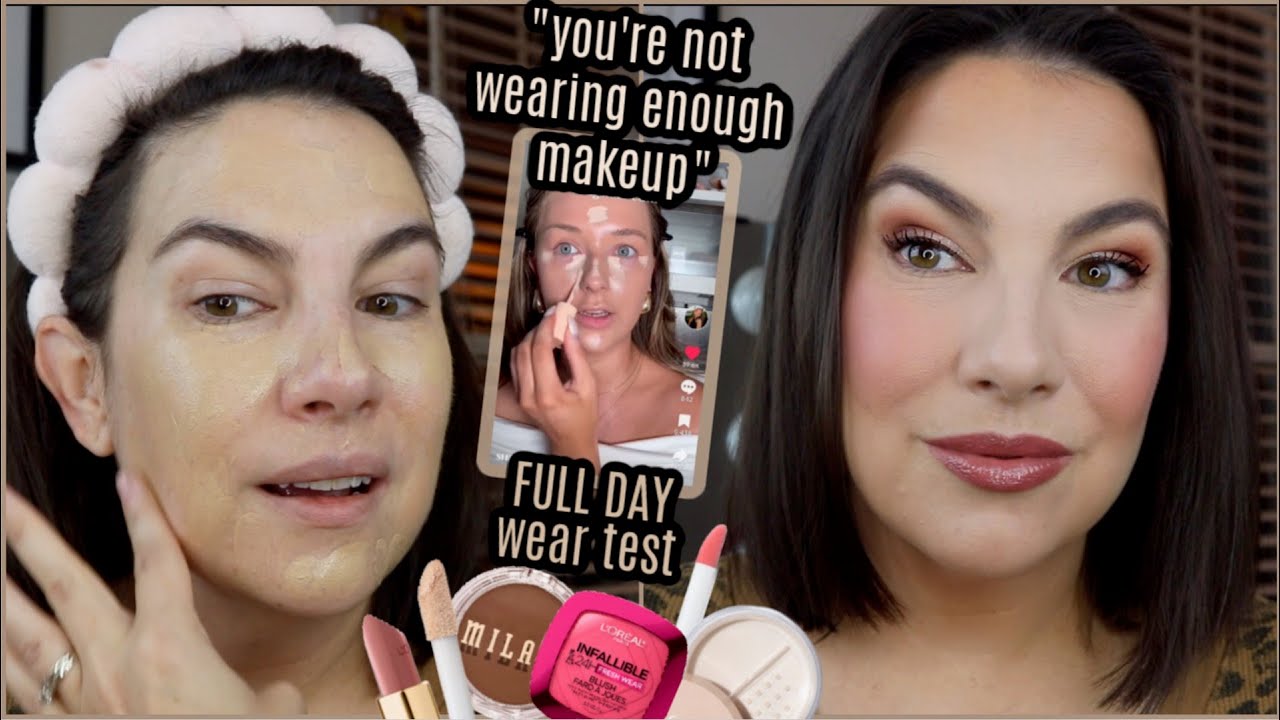 SHOULD YOU Be Wearing *MORE* Makeup? Viral Trend Test (All Drugstore)