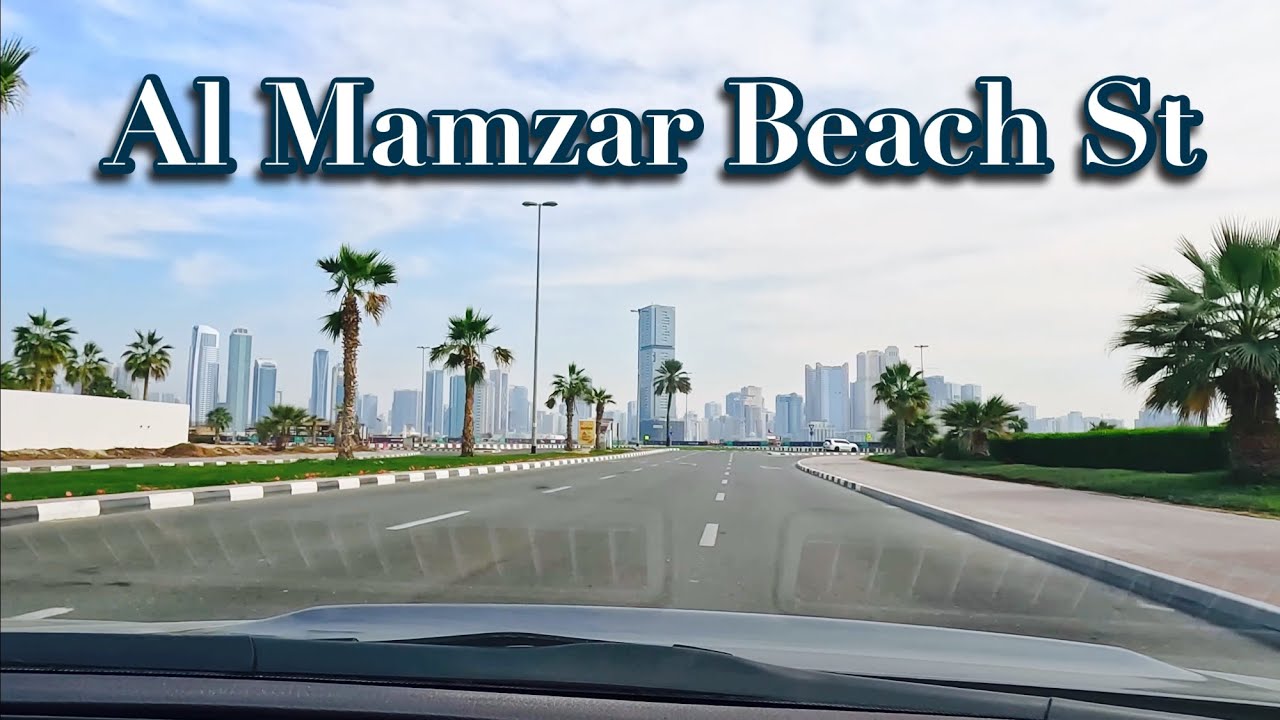 Al Mamzar Beach Street - Dubai | Dubai drive | 4K | al mamzr beach street residential villa