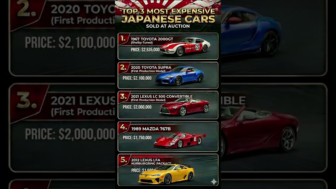 Top 5 Most Expensive Japanese Cars Ever Sold! 🇯🇵
