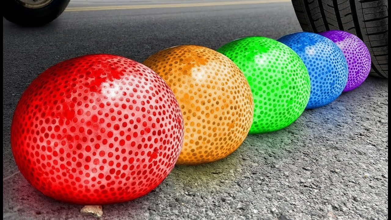 Crushing Experiments Video! Car vs Crunchy Giant Balloons & Soft Things | Satisfying Car