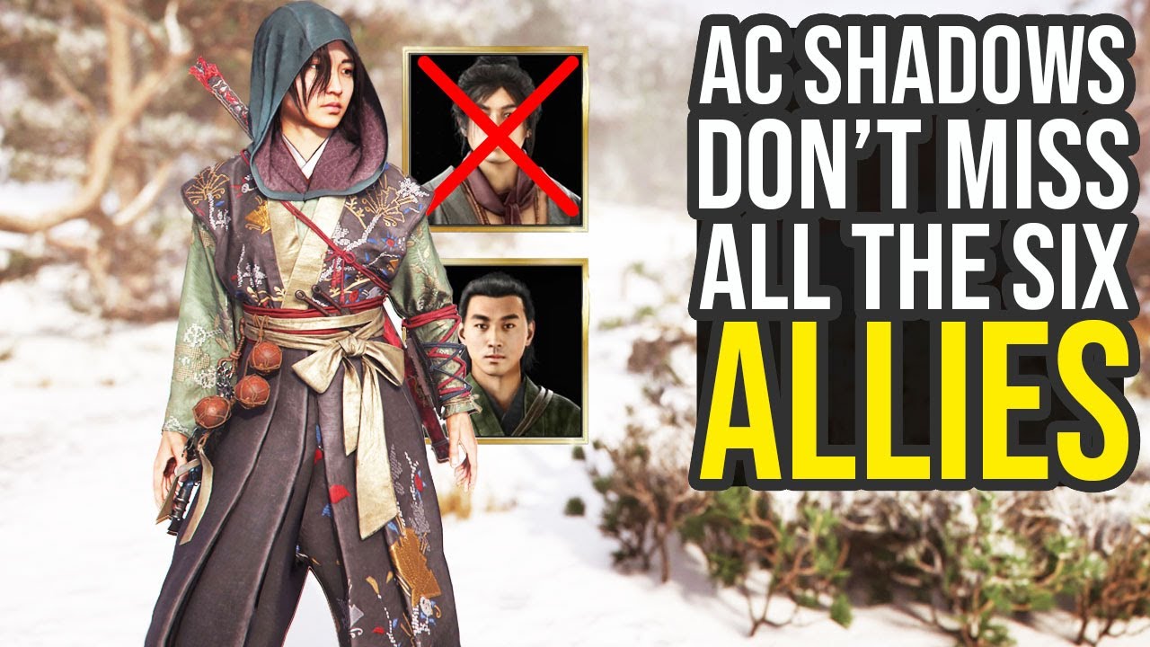 How To Get All 6 Allies In Assassin's Creed Shadows... (AC Shadows Allies)