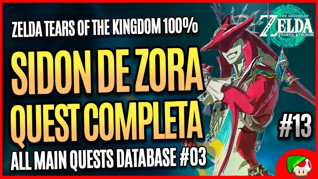 Sidon of Zora Quest Completa | Zelda Tears of the Kingdom Detonado 100% #13 (Guia de Quest)