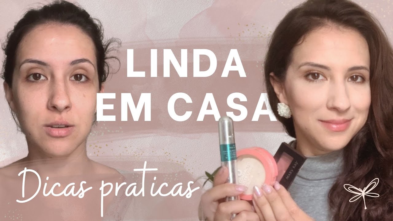 O jeito mais fácil se arrumar em casa | Maquiagem simples (até pra iniciantes), cabelo e etc 💎
