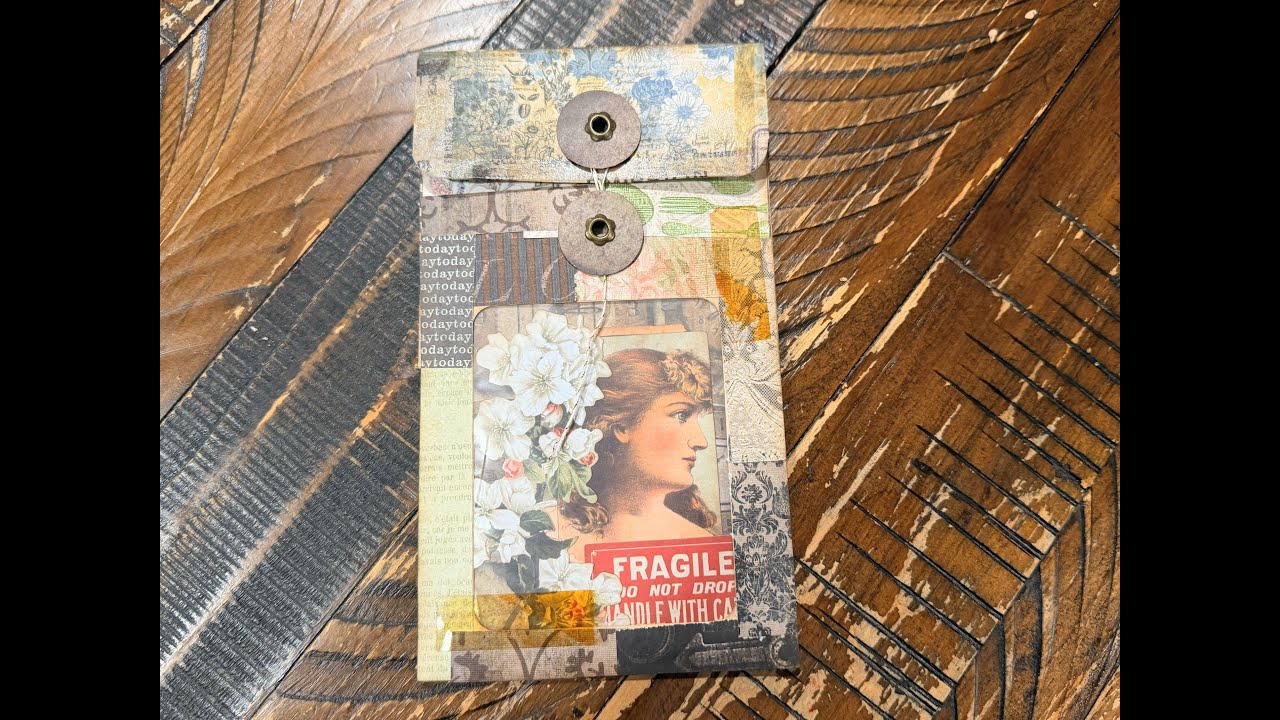 Craft With Me - Recycled Envelope Pocket With Notebook
