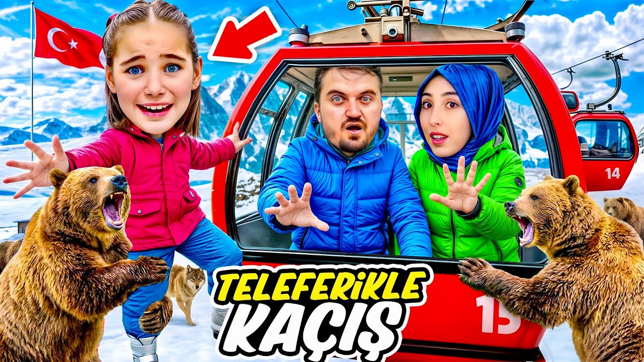ELİF VAHŞİ AYILAR GELDİ ŞEHRİ TERKETTİK !! HAVADAN KAÇIŞ OPERASYONU !! 