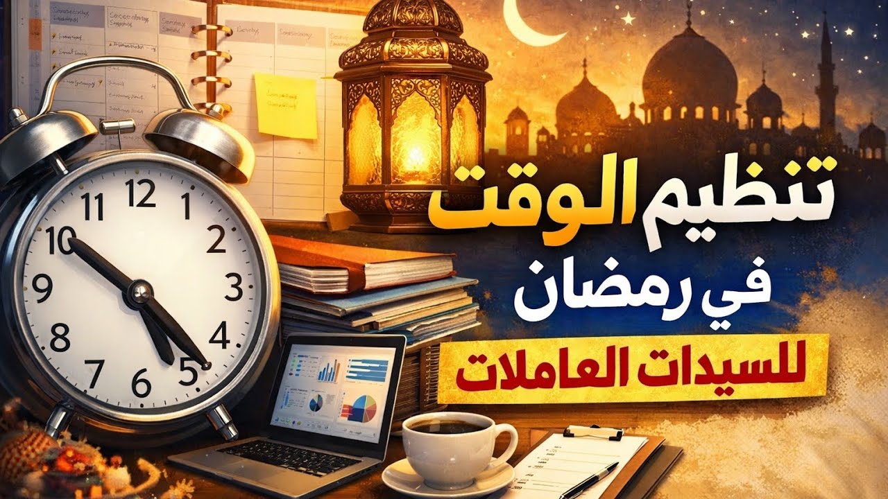 تنظيم الوقت فرمضان للسيدات العاملات | كيفاش توفقي بين الخدمة والدار والعبادة بسهولة!
