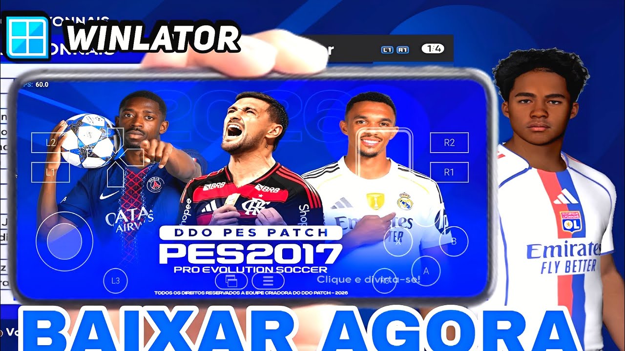 PES2017 PATCH ATUALIZADO NO WINLATOR E PC BAIXAR AGORA: DDO PATCH 3.5 